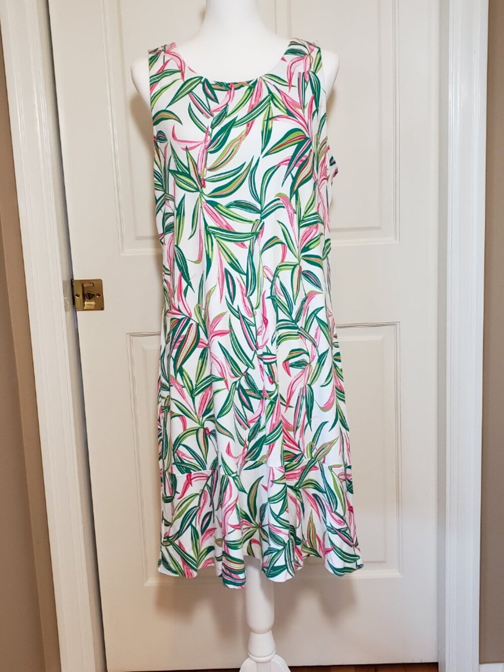 Tommy Bahama  Pink and Green dress